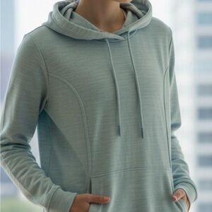 Women light Green Hoodie